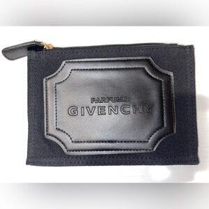New black Givenchy parfums small cosmetic bag